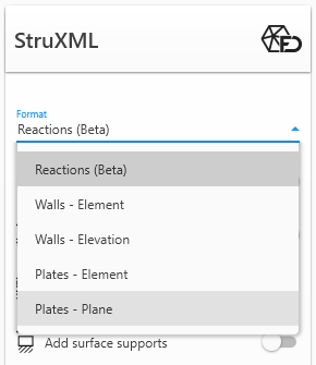 New element types supported for StruXML export