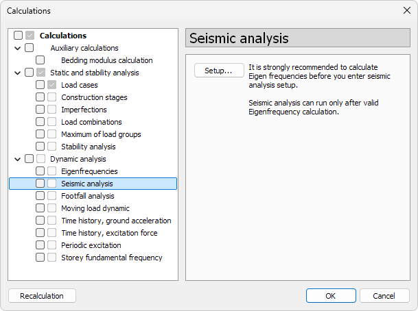 Seismic analysis