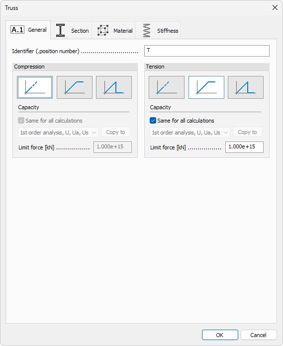 Truss member general tab