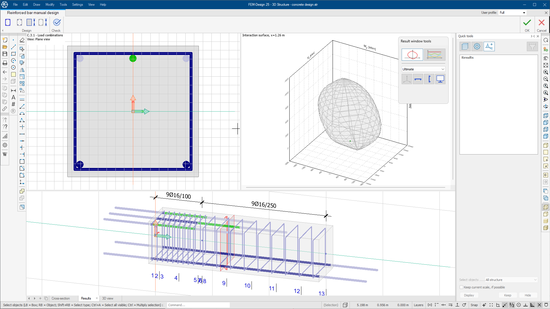 Reinforced bar manual design ribbon tab