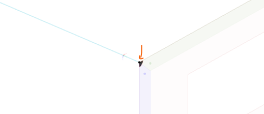 Point-connection between a bar element and a shell