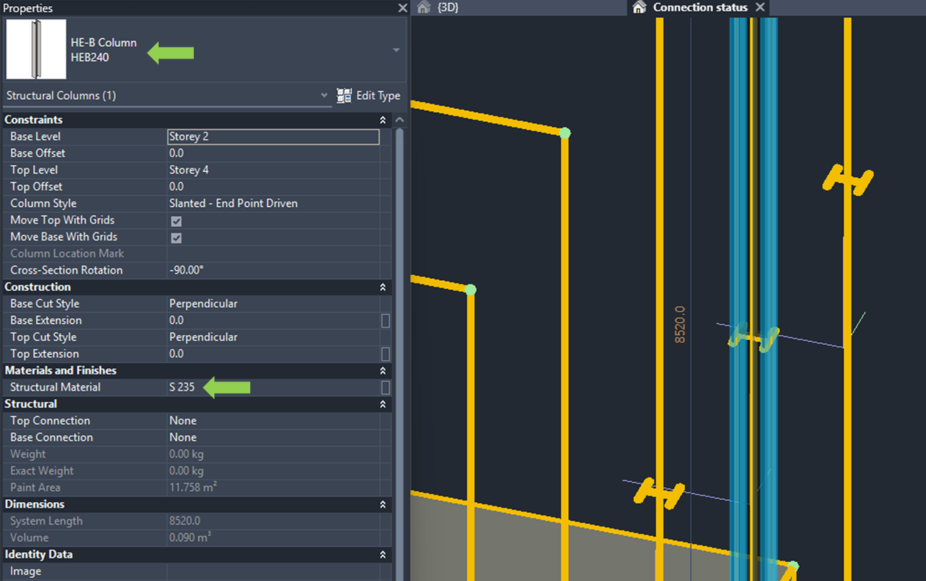 Matching materials help Analytical to Physical workflow in Revit