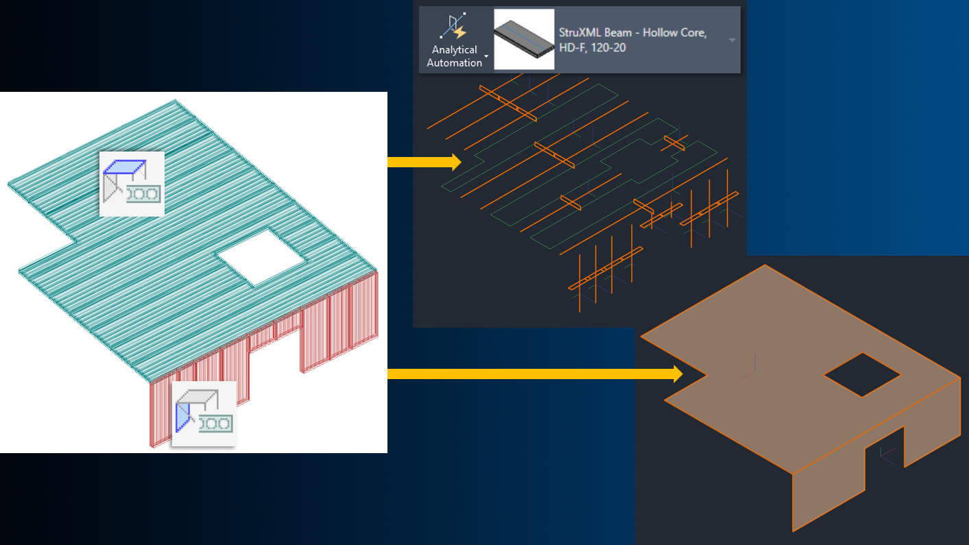 Importing profiled panels from FEM-Design to Revit