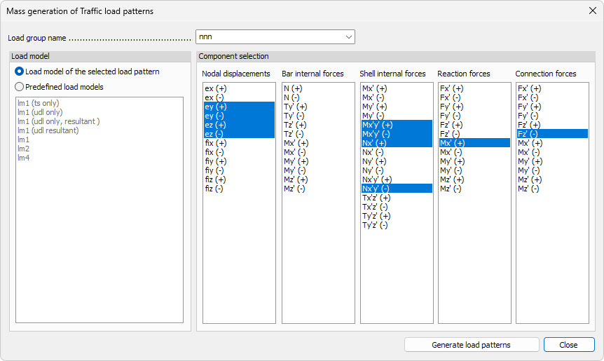 Mass generation of Traffic load patterns