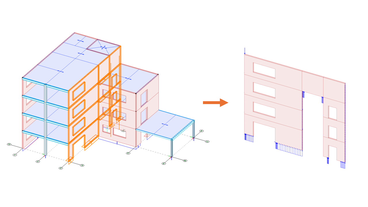 Wall elevations results along external edges