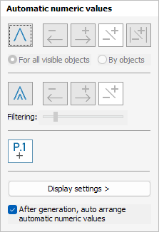 Automatic numeric values pop-up