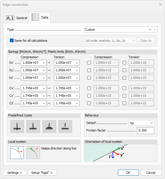Edge connections tab