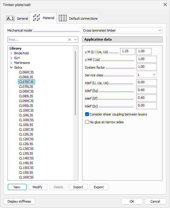 Timber material dialogue